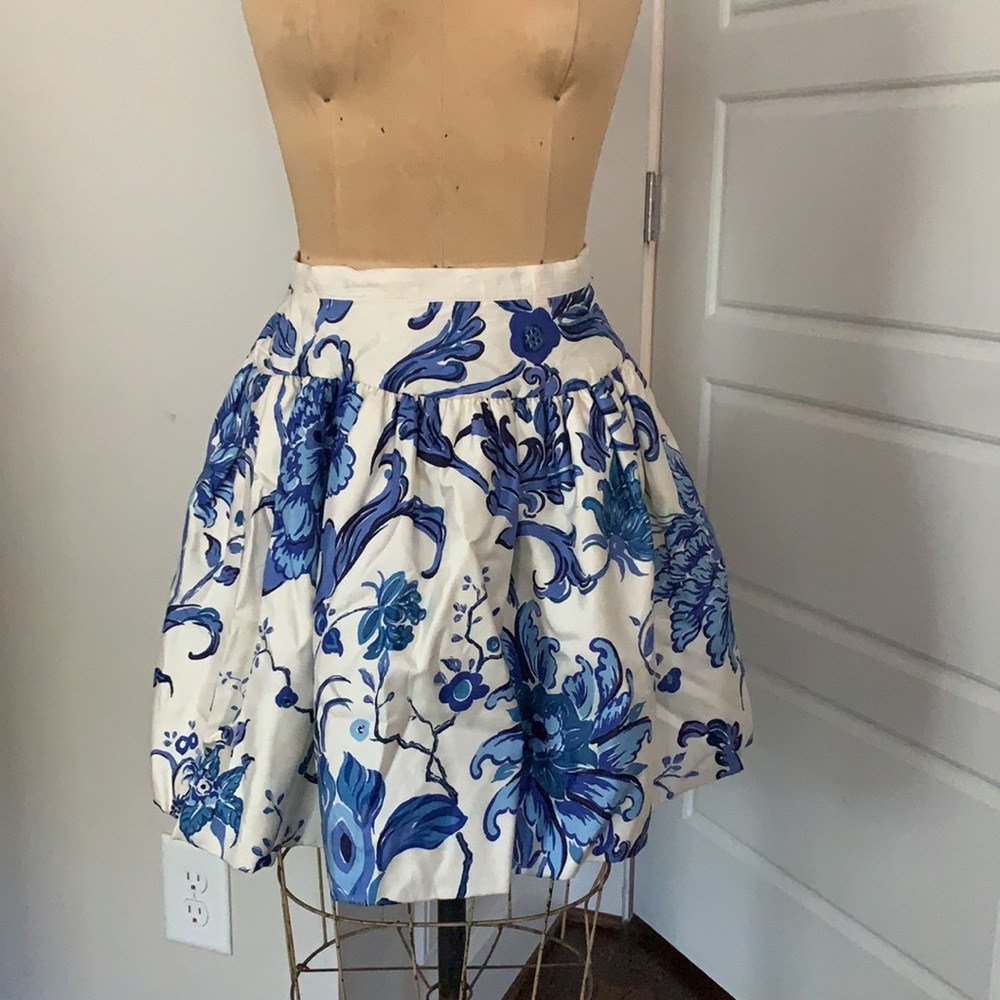 Vintage handmade Skirt New Look style silk pouf crinoline XS